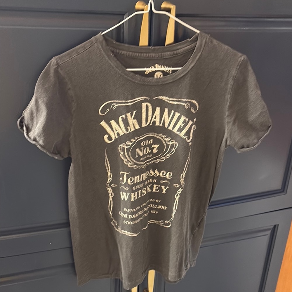 Lucky Brand Dark Gray Graphic Tee
